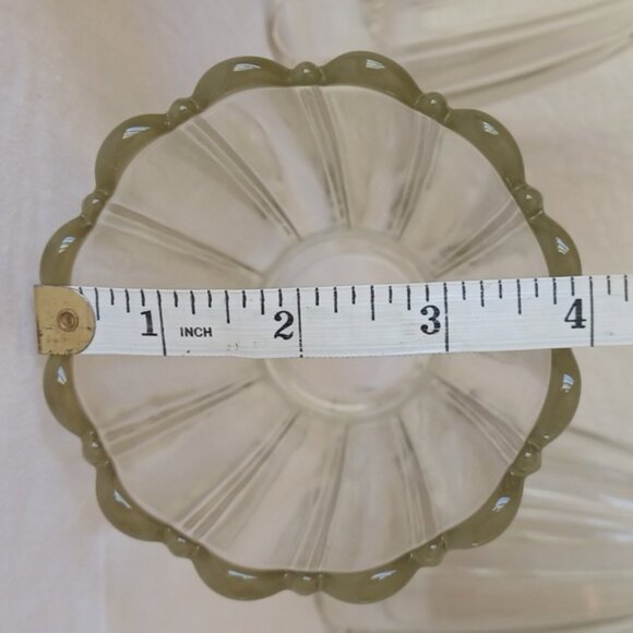 4 PIECE SET Glass Light Shades for Sconce or Ceiling Fan, Clear - Picture 10 of 16